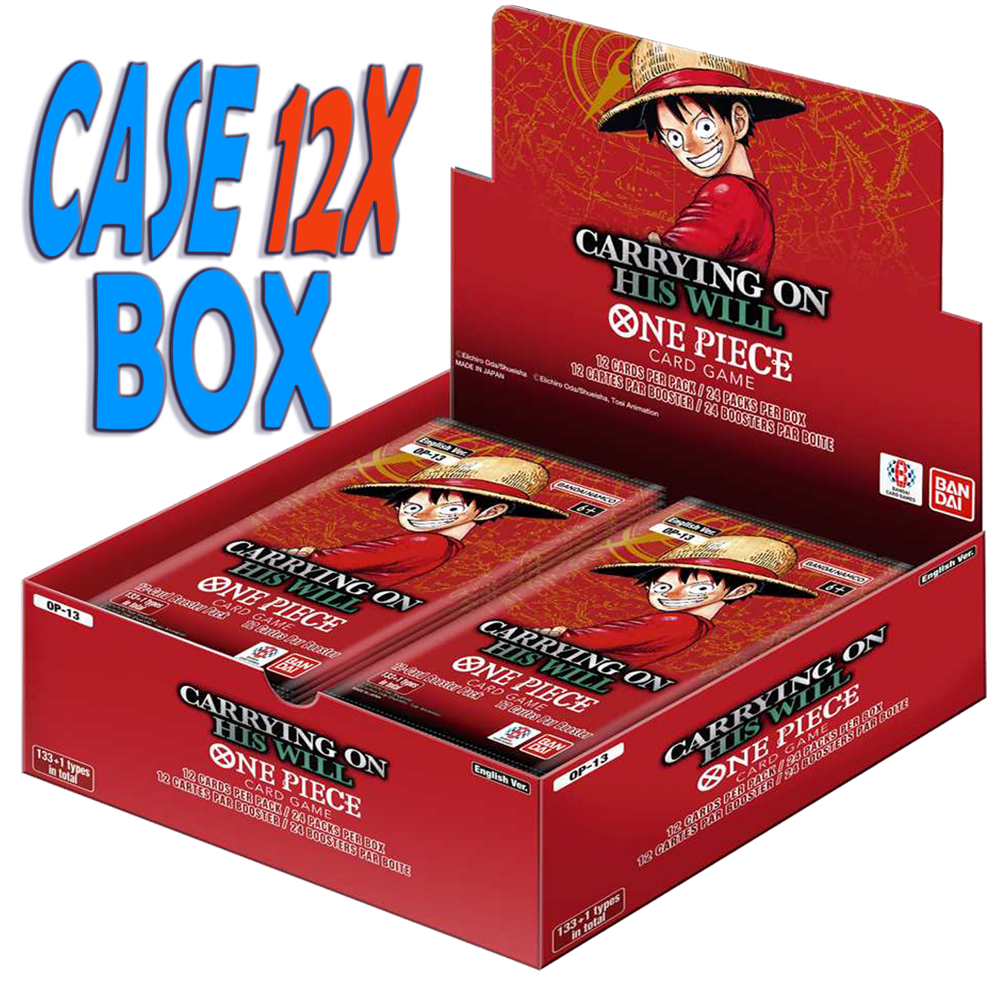 One Piece TCG OP-13 Custodia Carrying on His Will Confezione da 12 Box ENG - OnyTCG