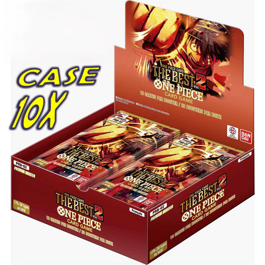 One Piece Card Game Case 10x BOX of Premium Envelopes PRB-02 ENG 