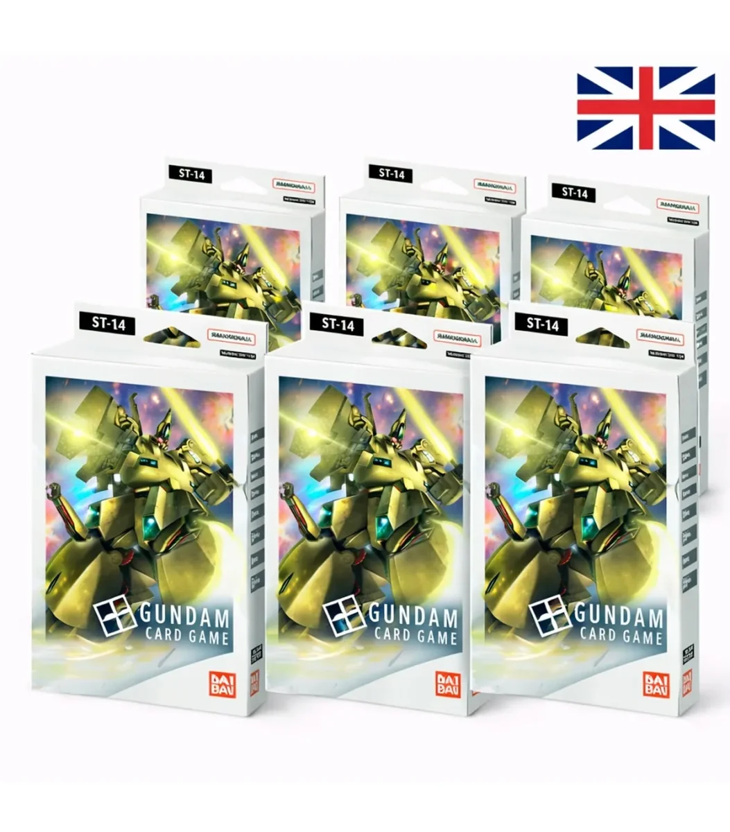 Gundam Card Game ST-14 Starter 6 Decks Display ENG