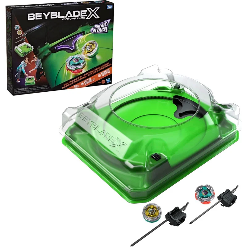 Beyblade X Sneak Attack Battle Set with Beystadium and 2 Tops