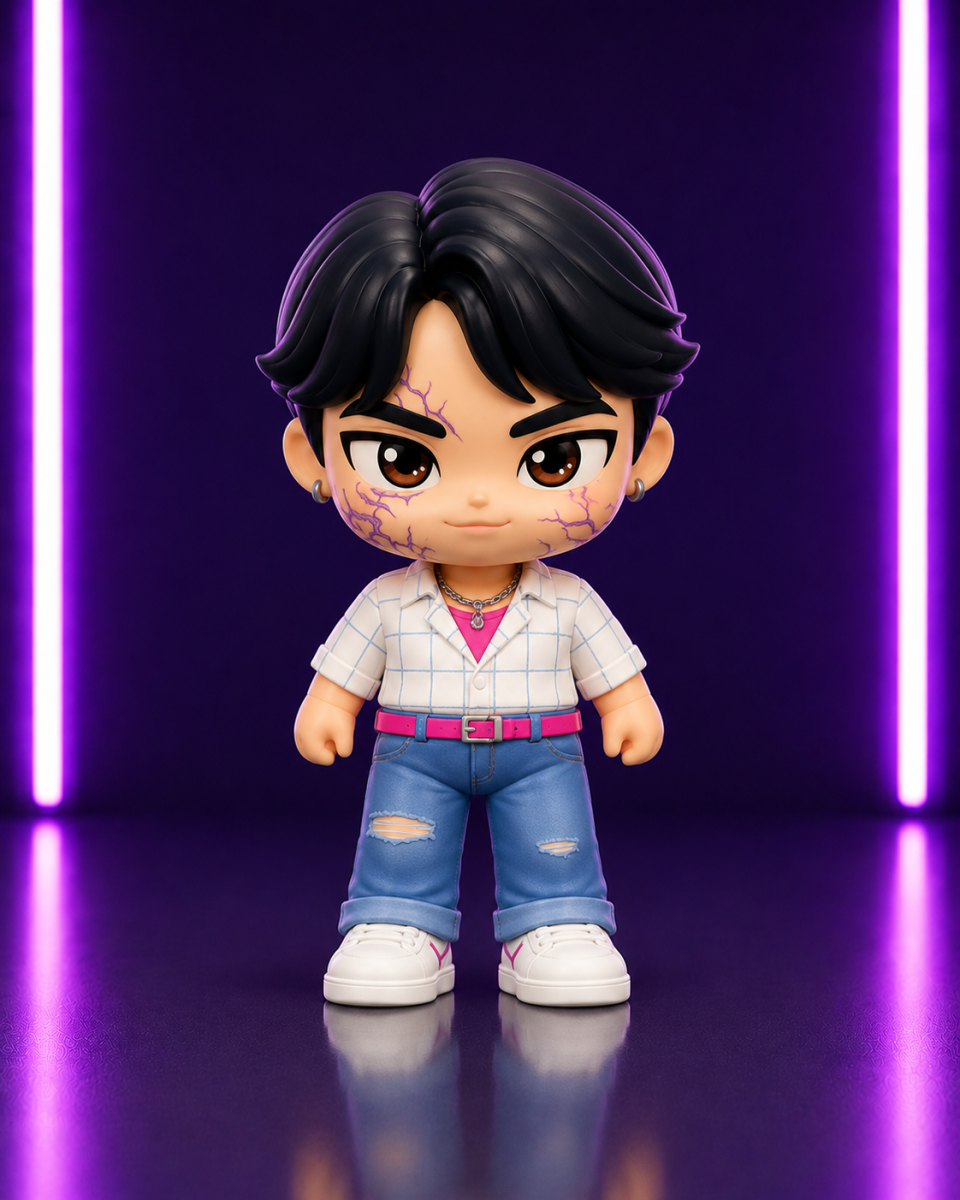 KPOP Demon Hunters Demon Jinu Mini Figure 20CM