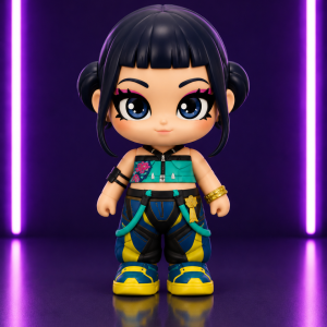 KPOP Demon Hunters Zoey Mini Figure 20CM