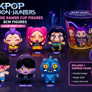 KPOP Demon Hunters Surprise Ramen Cup Figures 8CM