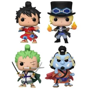 Funko Pop! One Piece Luffytaro, Sabo, Roronoa Zoro & Jinbe 4‑Pack 9 cm - 2