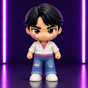 KPOP Demon Hunters Demon Jinu Mini Figure 20CM